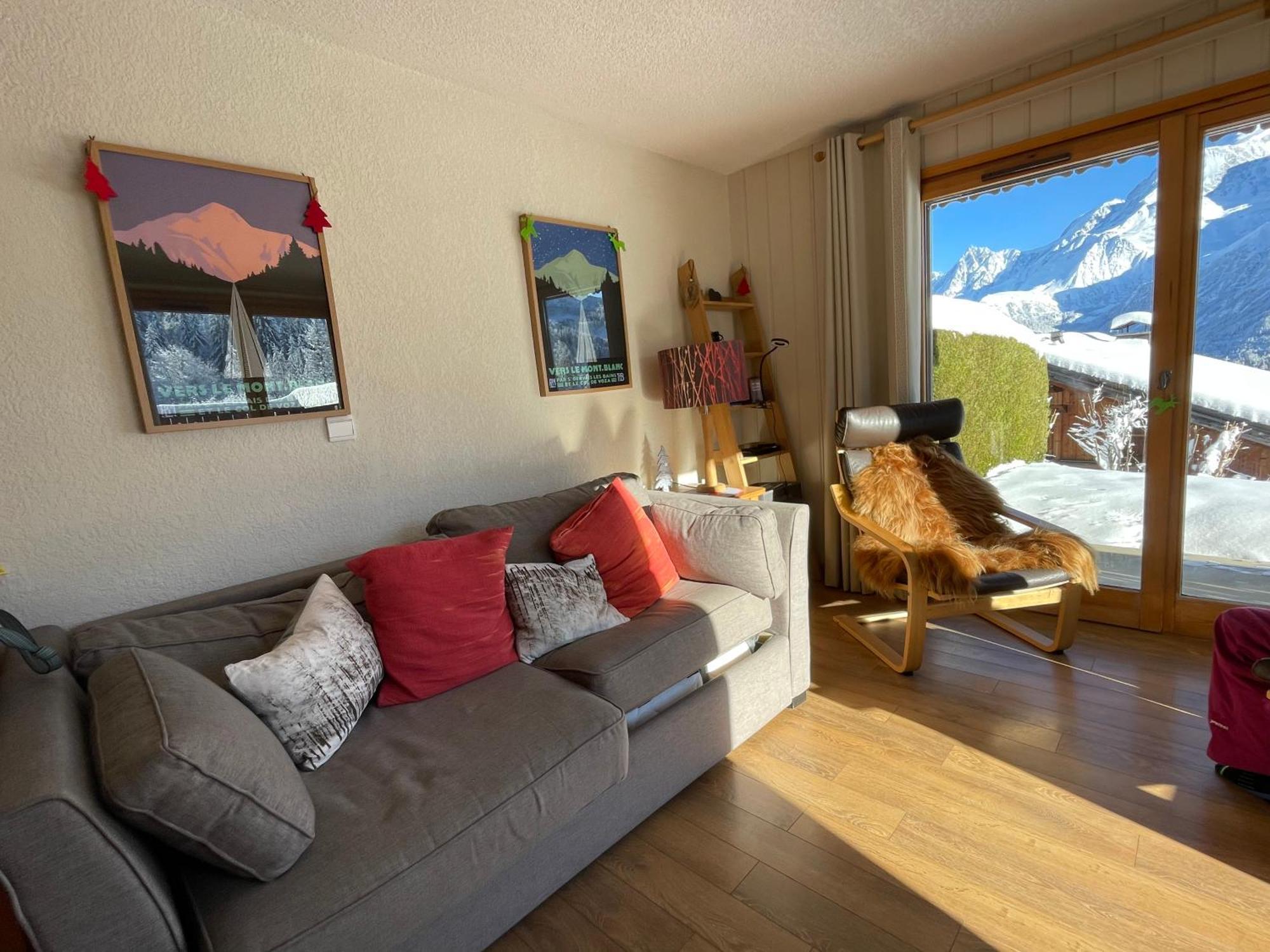 Vue Splendide Mont Blanc Apartment แซ็งต์-แฌร์เวส์-เลส์-แบ็งส์ ภายนอก รูปภาพ